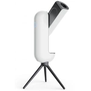 Modern telescope with a sleek, minimalist design.