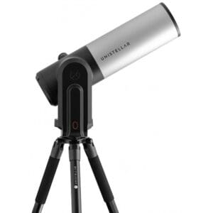 Unistellar telescope on a tripod stand.