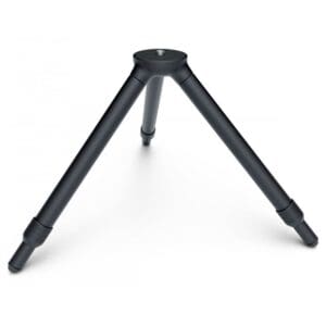 Black tripod base with three legs.